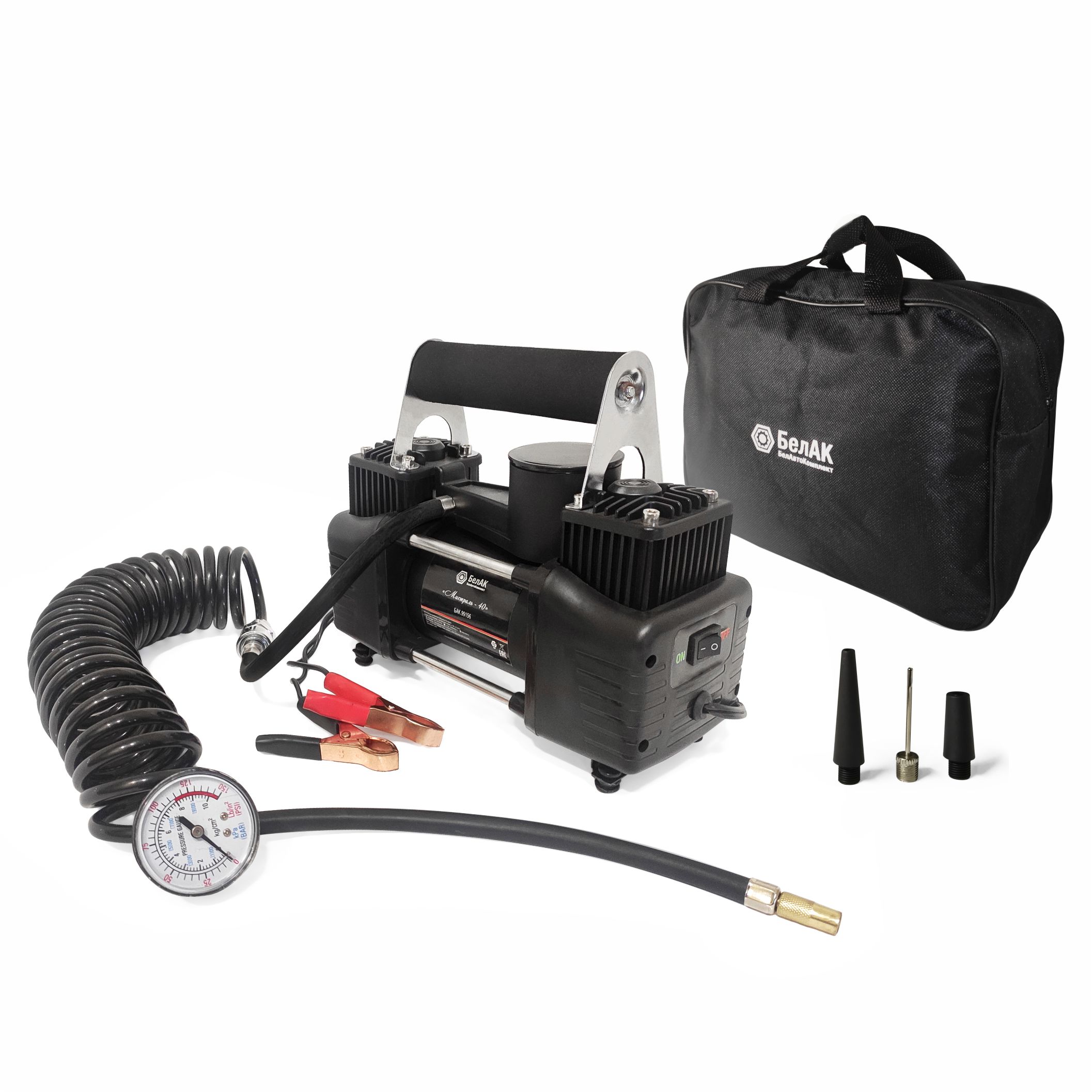 Компрессор для накачки шин «БелАК» "Мистраль - 40" 12V, 65 л/мин ...